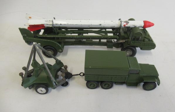 Corgi corporal missile carrier and launch pad and an American army truck Image