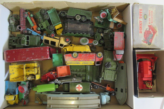 Playworn Dinky truck and commercial vehicles Image