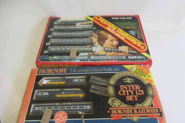 Hornby Railways trains sets comprising Intercity 125 and Intercity with B.R. Class 37 diesel Image