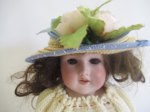 Two bisque shoulder head dolls Image