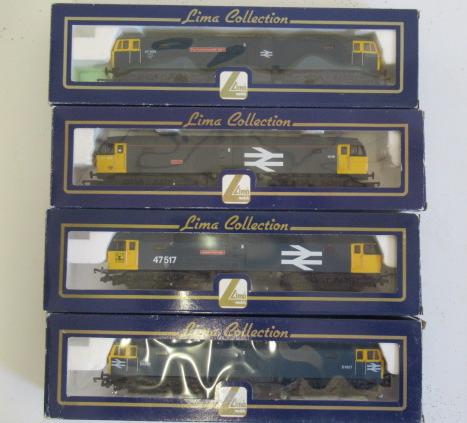 Four Lima B.R. Diesels comprising Class 47-555 Image