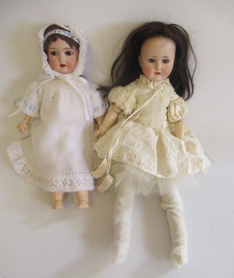Two Simon & Halbig bisque socket head dolls Image