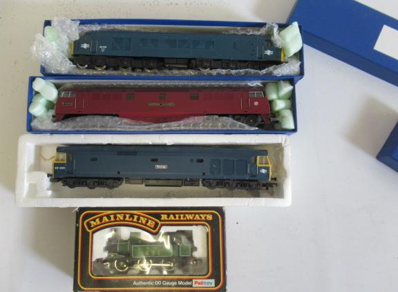 Three B.R. Diesel locomotives comprising Lima Class 47-576 (damaged paintwork) Image