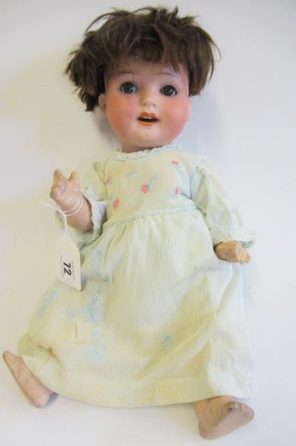 A Heubach Koppelsdorf  bisque socket head doll Image