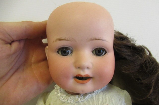 A Heubach Koppelsdorf  bisque socket head doll Image