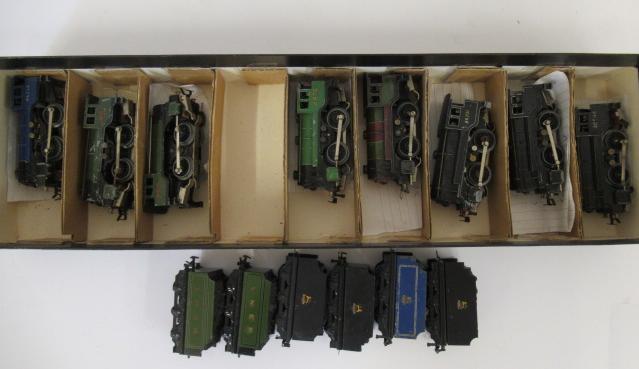 Eight Trix Twin playworn locomotives Image