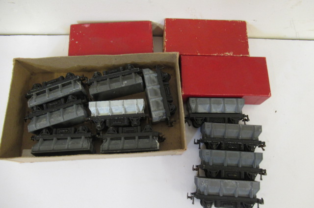 Four Trix Twin Dump wagons Image