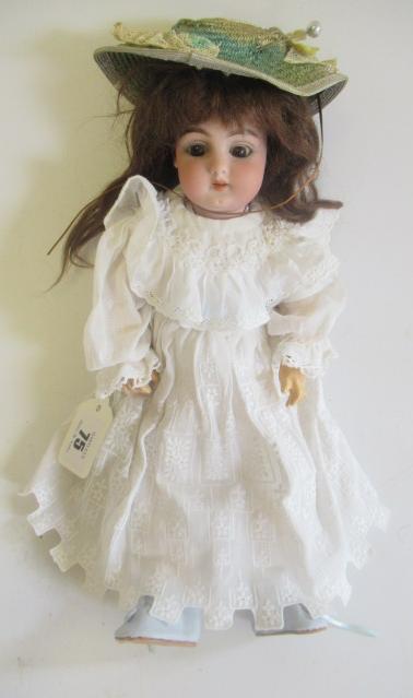 A Simon & Halbig bisque socket head doll Image