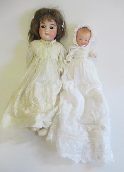 Two Armand Marseille bisque head dolls Image