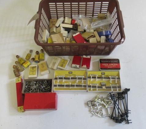 A large quantity of Trix model railway spare parts and accessories Image