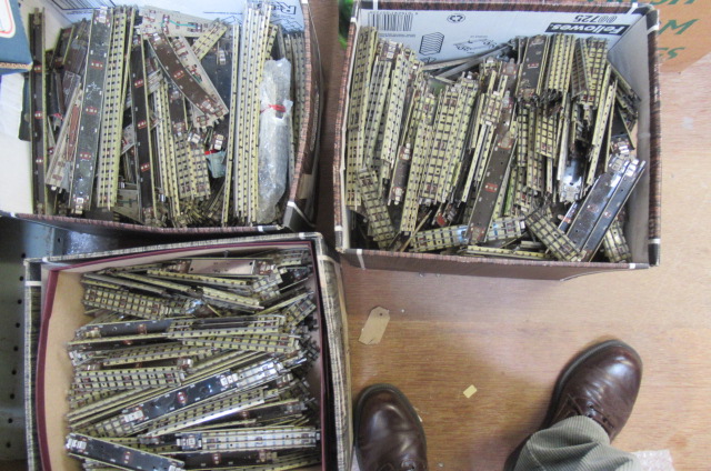 A large quantity of Hornby Dublo three rail track and points Image