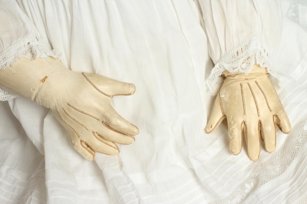 A large German bisque socket head doll Image