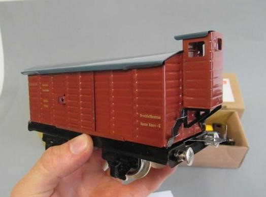 Joyo Goods vans for Continental Railways comprising shell tanker and box van Image