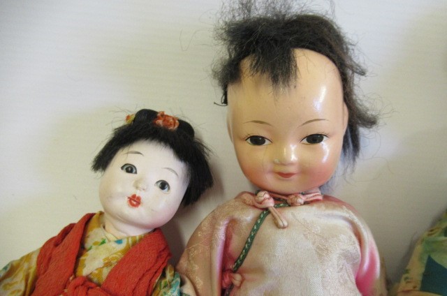 Four composition Japanese dolls Image