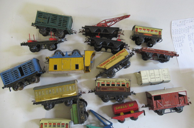 Unboxed Hornby wagons and coach Image
