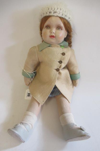 A Deans Rag Book Co girl doll Image