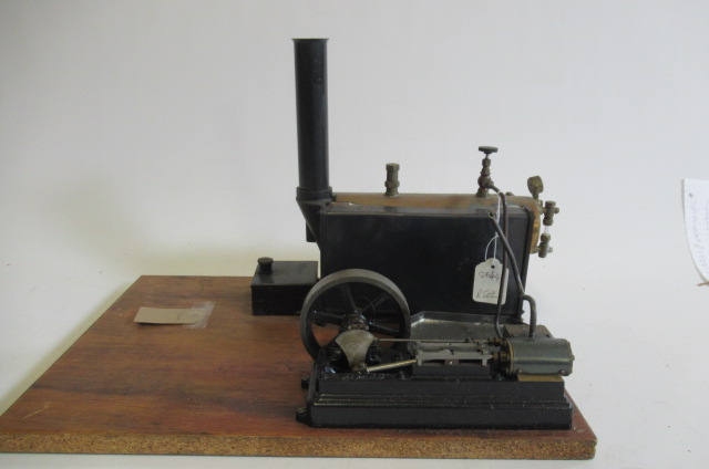A Stuart single cylinder mill engine and boiler Image