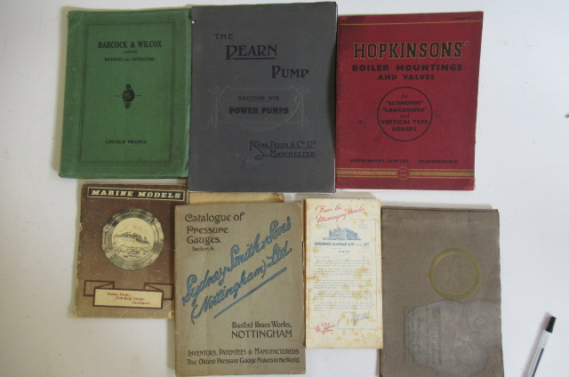 Five catalogues from engineering parts manufacturers including Babock & Wilcox Image