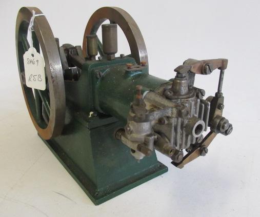 A single cylinder gas engine rotary valve Image