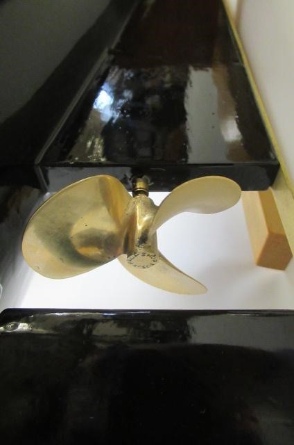 A radio controlled steam launch fitted with twin cylinder reversing steam engine and gas fired Image