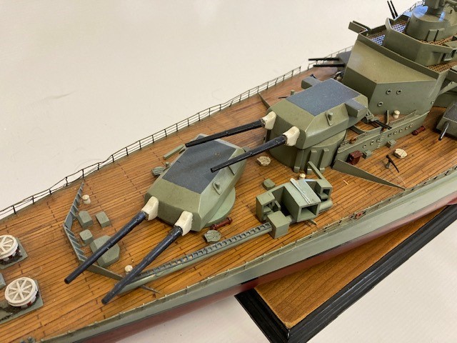 Well-made scale model of the German Battleship Bismarck Image