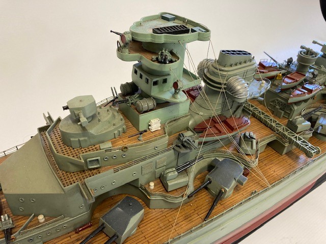 Well-made scale model of the German Battleship Bismarck Image