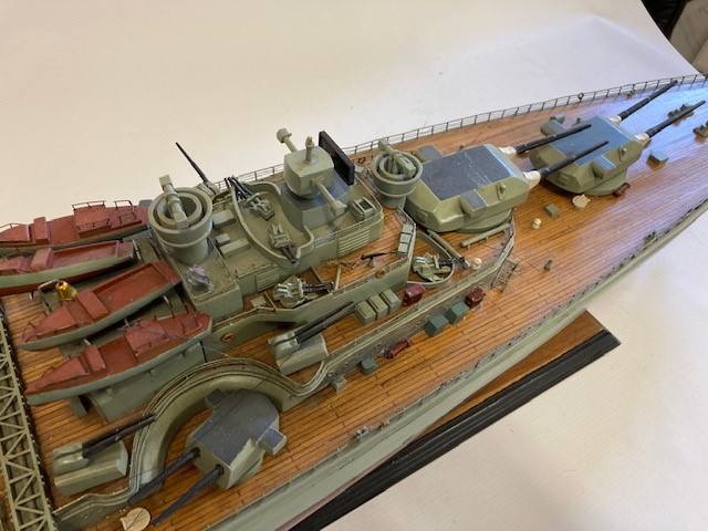 Well-made scale model of the German Battleship Bismarck Image
