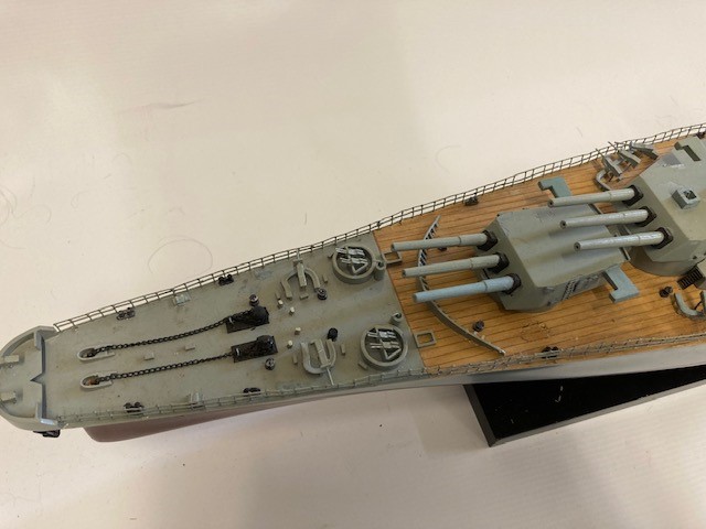 Well-made scale model of the United States of America Navy Battleship Missouri Image