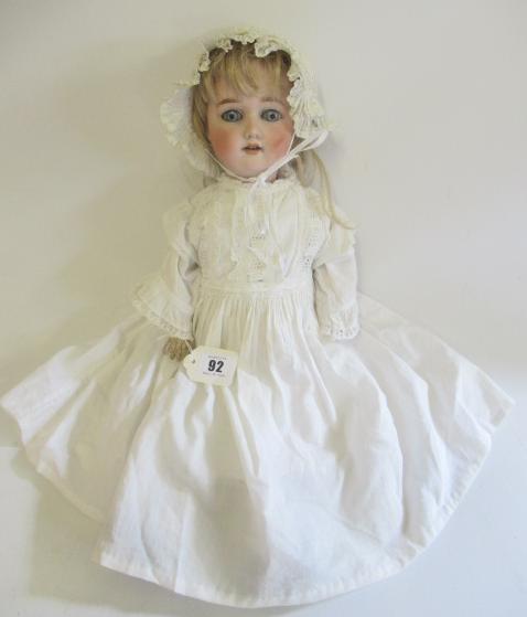 A Simon & Halbig bisque socket head doll Image