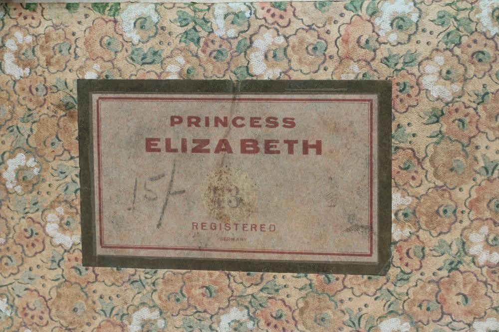 A boxed Porzellanfabrik Burggrub Princess Elizabeth bisque socket head doll Image