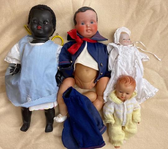 Four vintage dolls Image