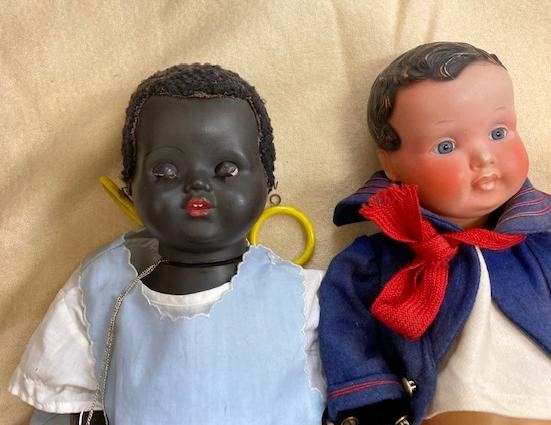 Four vintage dolls Image
