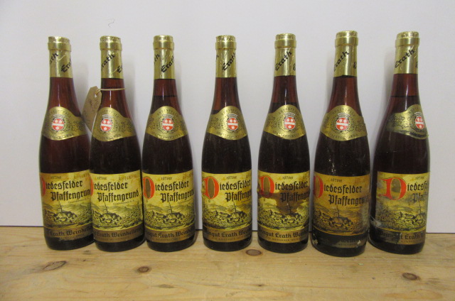 Seven bottles 1973 Diedesfelder Pfaffengrund (Est. plus 21% premium inc. VAT) Image