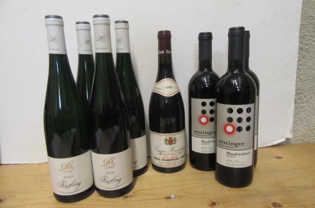 Four bottles 2002 Loosen Bros. Riesling Image