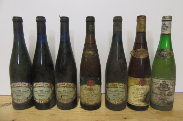 Three bottles 1983 Munsterer Schlasskapelle and four other bottles German White wine (7) (Est. plus Image