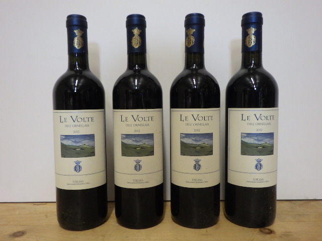 Four bottles 2012 Le Volte Dell'Ornellaia Tuscana (Est. plus 21% premium inc. VAT) Image