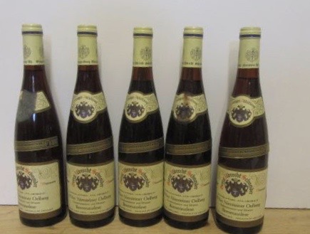 Five bottles 1976 Niersteiner Velberg Beerenauslese Rheinhessen (Est. plus 21% premium inc. VAT) Image