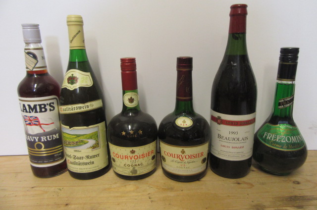 Two bottles Courvoisier Cognac (one Luxe Image