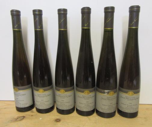 Six half bottles 1990 Bullayer Sonneck Eiswein Riesling Edward Friedrich Erben (Est. plus 21% Image