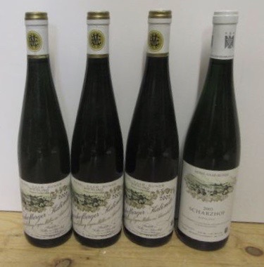 Three bottles 2002 Scharzhofberger Riesling Kabinett Image