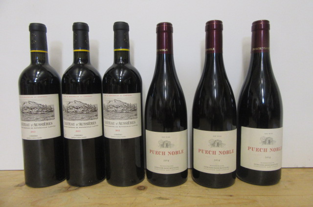 Three bottles 2014 Puech Noble Coteaux du Languedoc Dom. R. Rostaing and one bottle 2012 Image