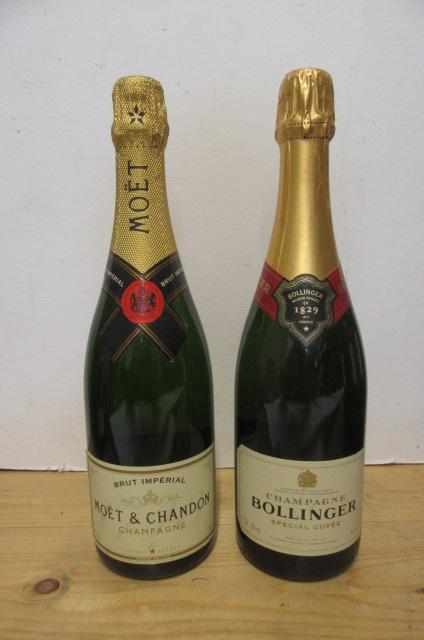 One bottle Moet & Chandon Brut Imperial and one bottle Bollinger Special Cuvee (2) (Est. plus 21% Image