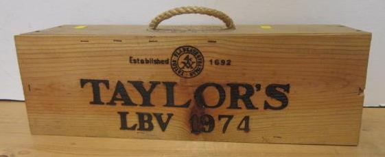 One magnum 1974 Taylors LBV in wooden case (Est. plus 21% premium inc. VAT) Image