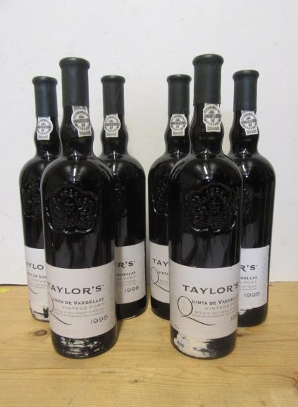 Six bottles 1996 Taylor's Quinta de Vargellas (Est. plus 21% premium inc. VAT) Image