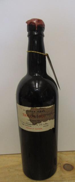 One bottle 1960 Taylors (bottled 1962) (Est. plus 21% premium inc. VAT) Image