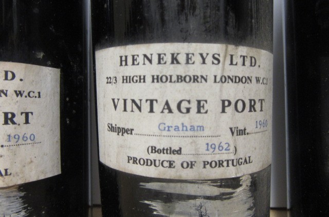 Three bottles 1960 Grahams (Est. plus 21% premium inc. VAT) Image