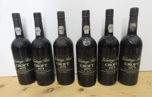 Six bottles 1975 Croft (Est. plus 21% premium inc. VAT) Image