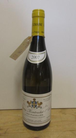 One bottle 2007 Puligny Montrachet 1er Cru Les Pucelles Image