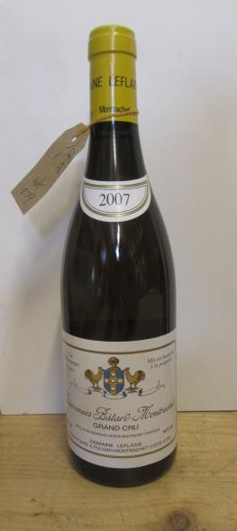 One bottle 2007 Bienvenues Batard-Montrachet Grand Cru Dom. A.C. Leflaive (Est. plus 21% premium Image