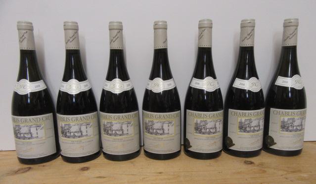 Seven bottles 2008 Chablis Grand Cru Vaudesir (Est. plus 21% premium inc. VAT) Image